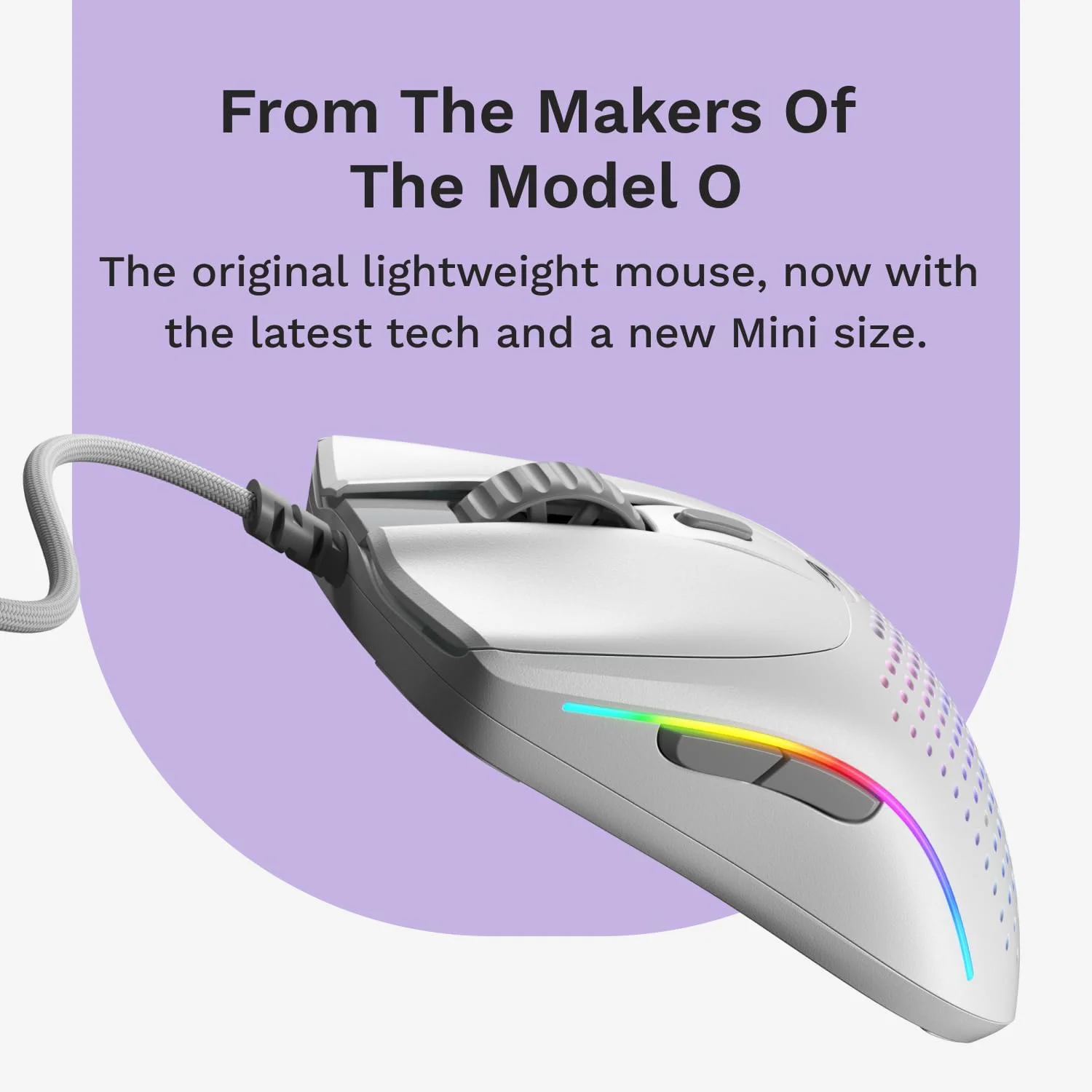 Glorious Model O 2 Mini Wired Gaming Mouse - White - Image 7