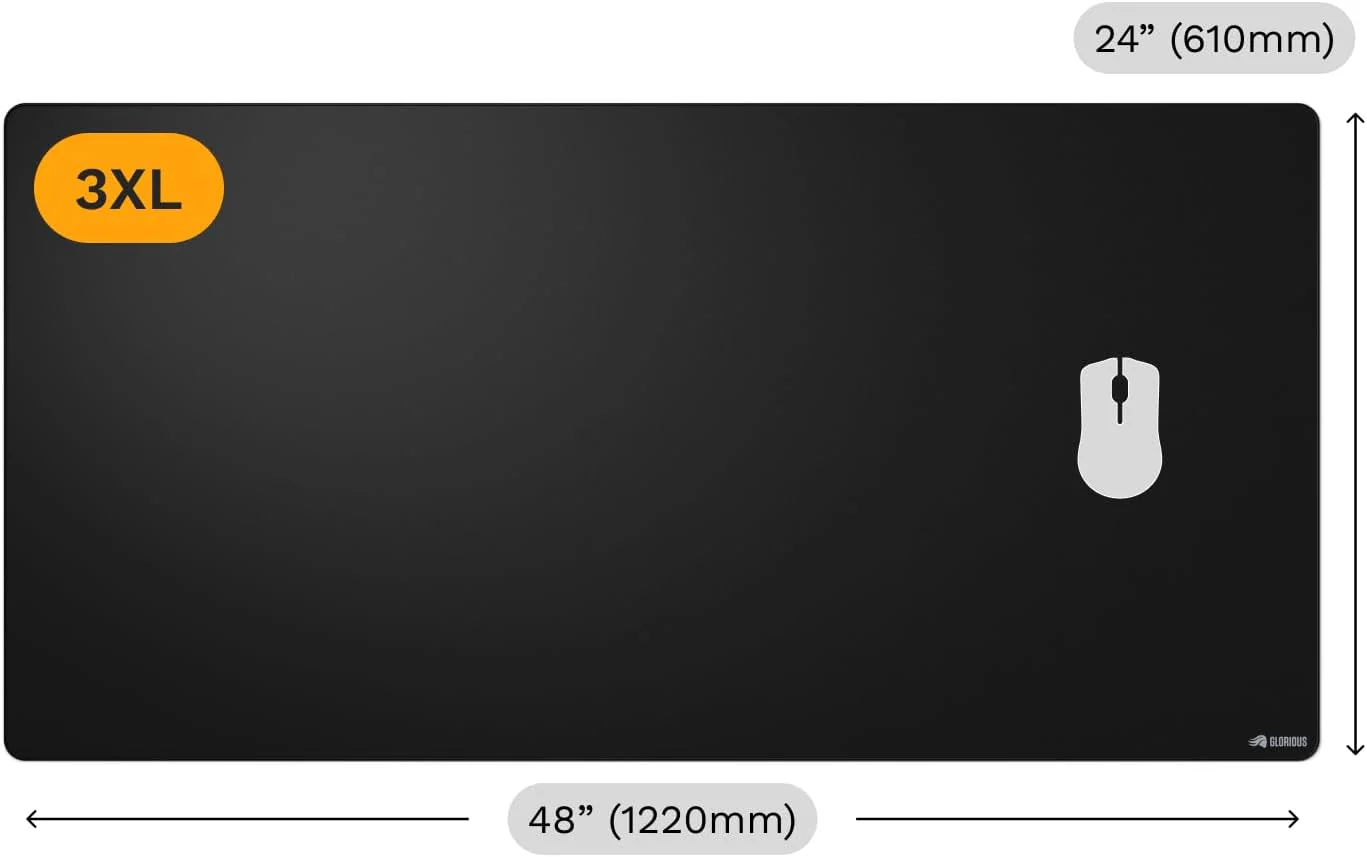 Glorious Mouse Pad 2 3XL - Stitched - Black - Image 2