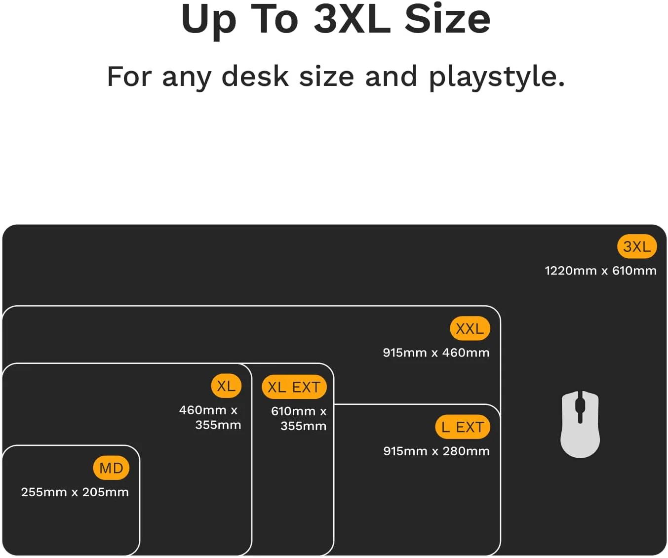 Glorious Mouse Pad 2 3XL - Stitched - Black - Image 3