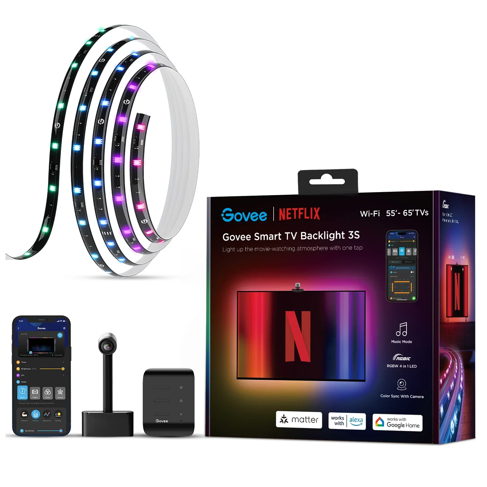 GOVEE NETFLIX SMART TV BACKLIGHT 3S