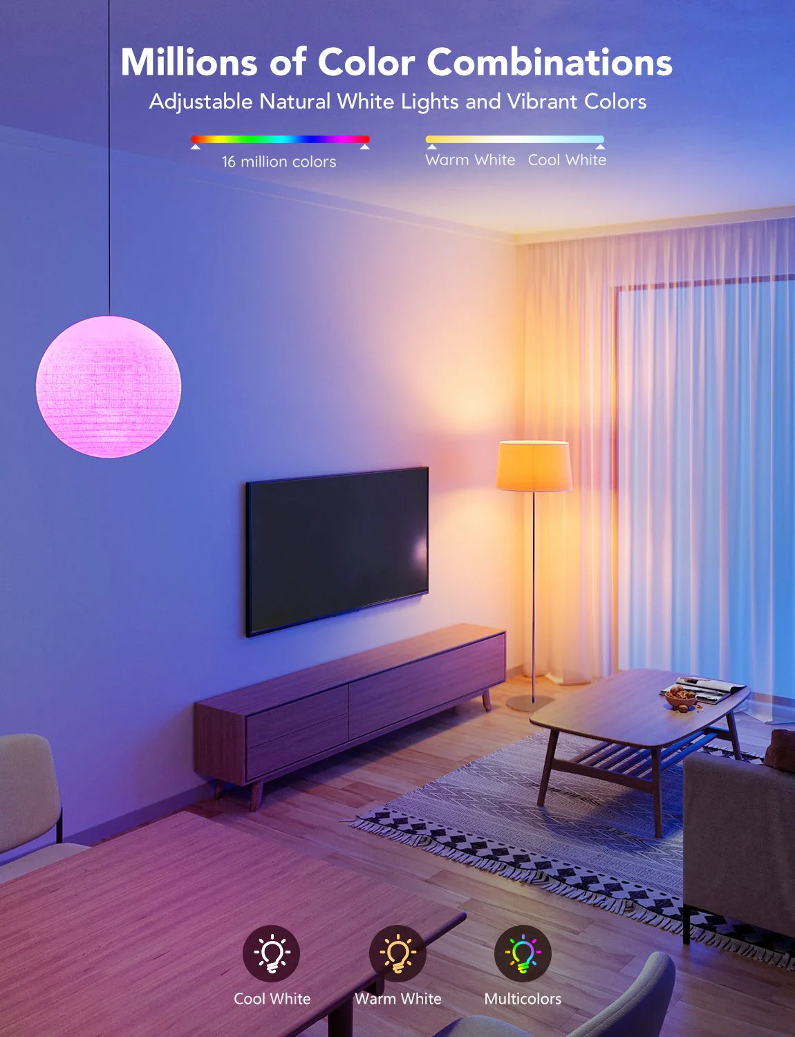 Govee RGBWW Smart LED Bulb E27 (1200lm) - Image 3