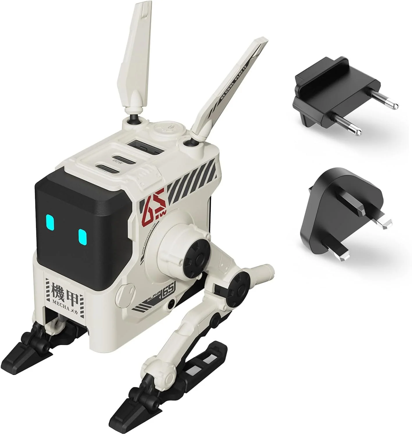 GravaStar Alpha65 65W GaN Fast Charger EU&UK Plug - Dawn White