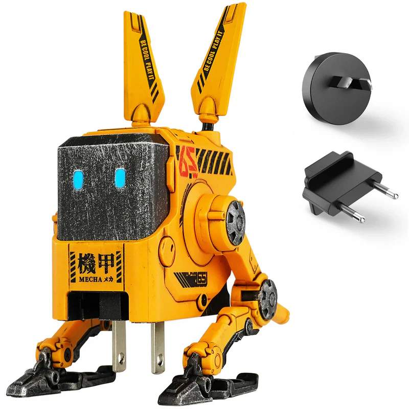 GravaStar Alpha65 65W GaN Fast Charger EU&UK Plug - War Damage Yellow - Image 2