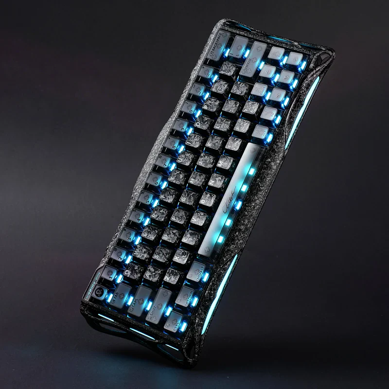 GravaStar Mercury V60 Pro 60% Hall Effect Magnetic Switch Gaming Keyboard - Cyber Frost Black - Image 10