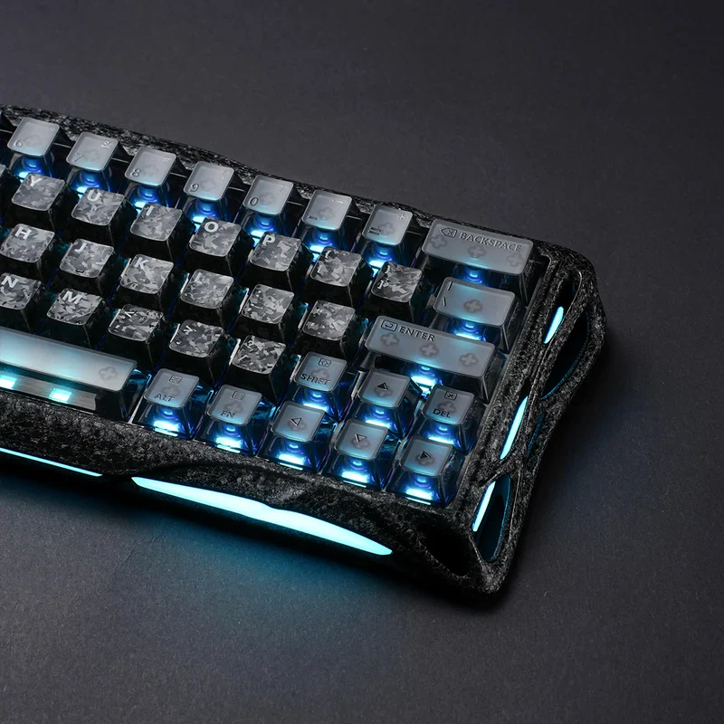 GravaStar Mercury V60 Pro 60% Hall Effect Magnetic Switch Gaming Keyboard - Cyber Frost Black - Image 8