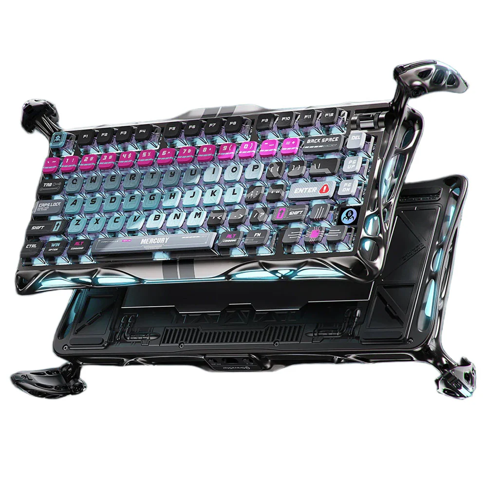 GravaStar Mercury V75 Pro 75% Hall Effect Magnetic switch Gaming Keyboard - Cyberpunk