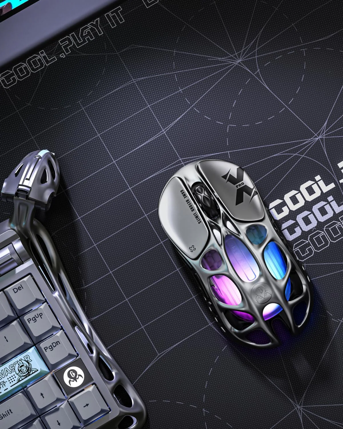 GravaStar Mercury X Pro Wireless Gaming Mouse - Galaxy Black - Image 3