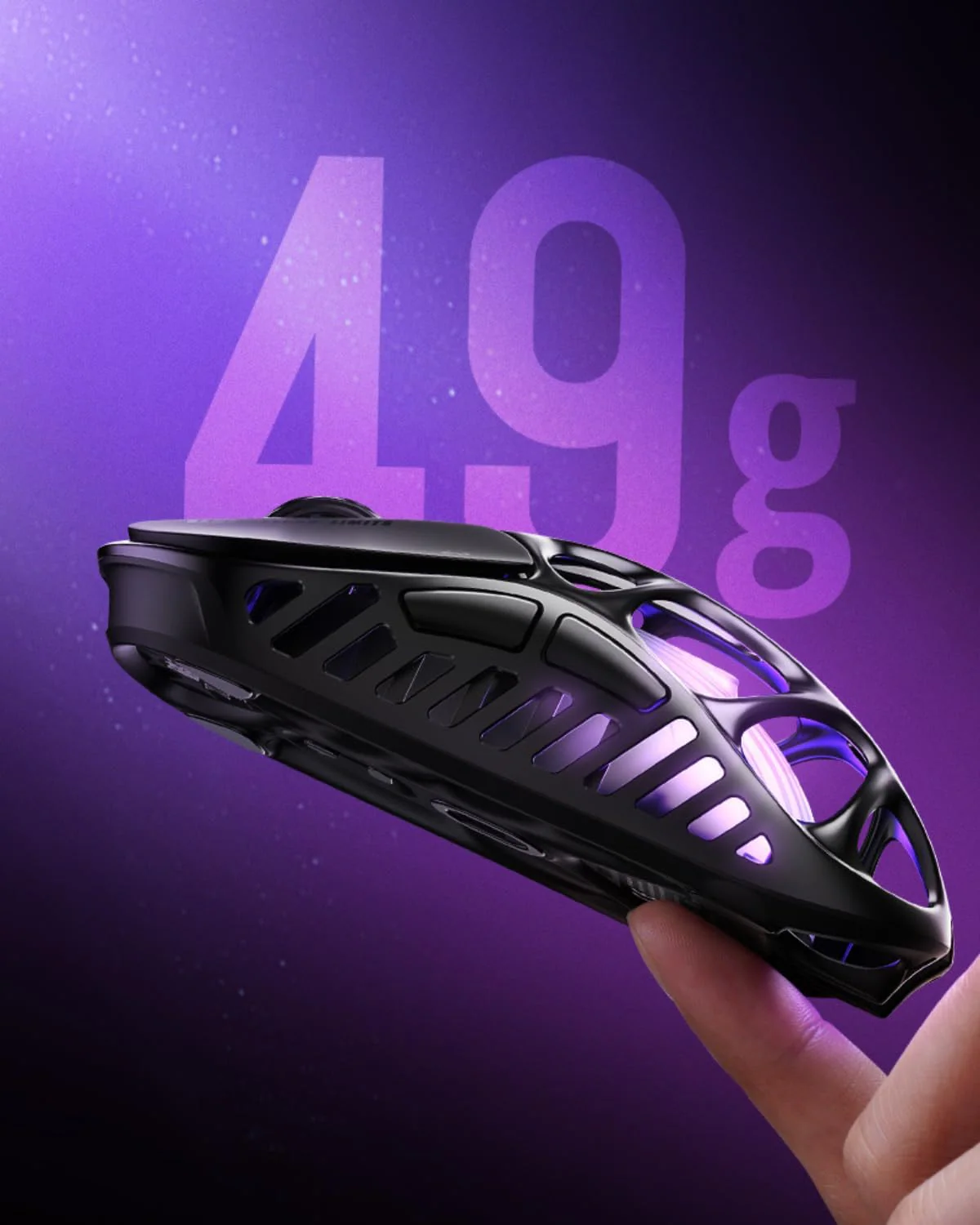 GravaStar Mercury X Pro Wireless Gaming Mouse - Interstellar Silver - Image 6