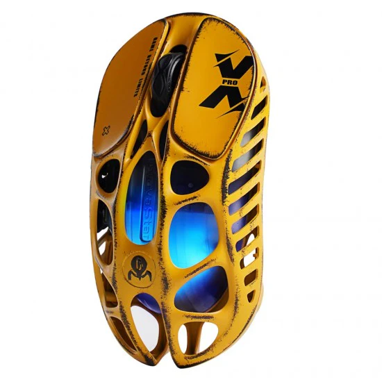 GravaStar Mercury X Pro Wireless Gaming Mouse Special Edition - Battle Worn Yellow - Image 2