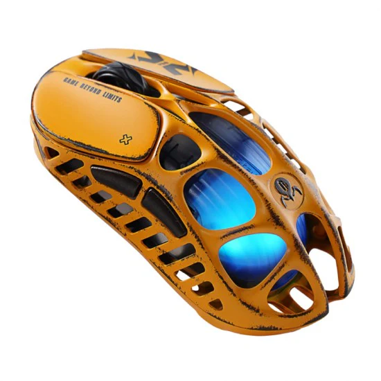 GravaStar Mercury X Pro Wireless Gaming Mouse Special Edition - Battle Worn Yellow - Image 3