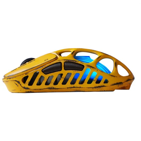 GravaStar Mercury X Pro Wireless Gaming Mouse Special Edition - Battle Worn Yellow - Image 4
