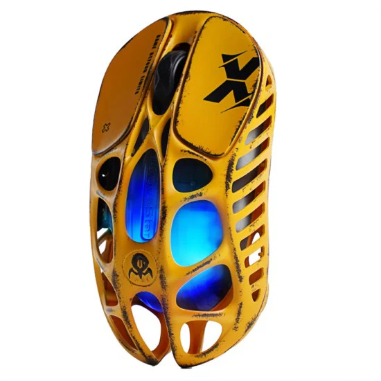 GravaStar Mercury X Wireless Gaming Mouse Special Edition - Battle Worn Yellow - Image 3