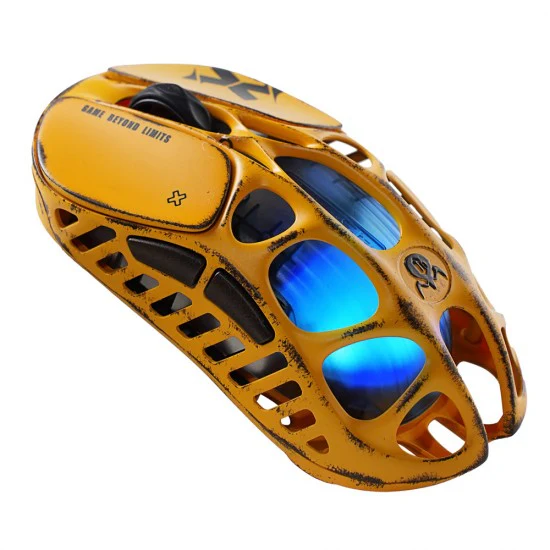 GravaStar Mercury X Wireless Gaming Mouse Special Edition - Battle Worn Yellow - Image 4