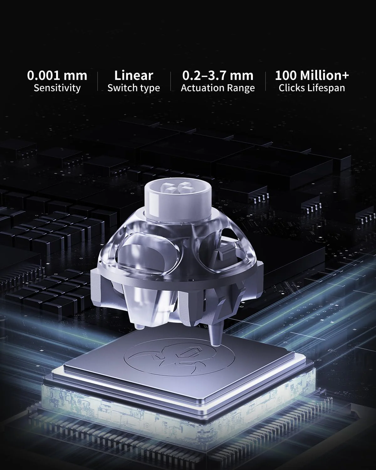 GRAVASTAR V60 60% HALL EFFECT MAGNETIC SWITCH GAMING KEYBOARD - Image 3
