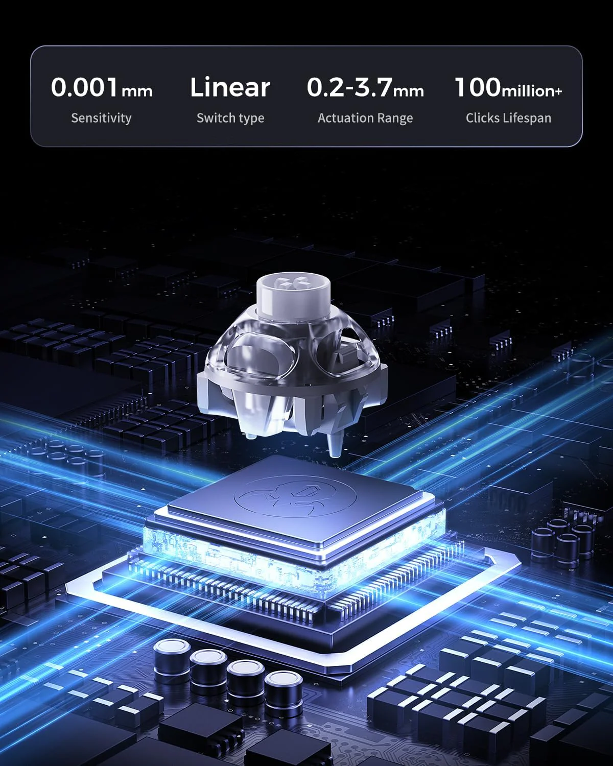 GRAVASTAR V60 PRO 60% HALL EFFECT MAGNETIC SWITCH - SILVER - Image 6