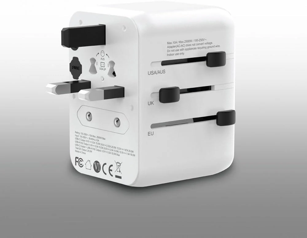 Green Lion 20W Universal Travel Adapter White - Image 2