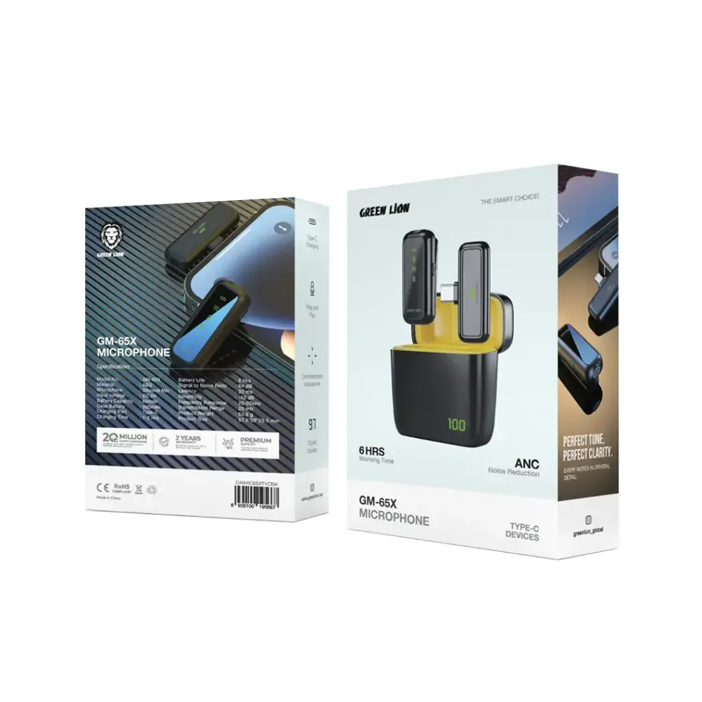 Green Lion 65X Microphone for Type C Black - Image 2