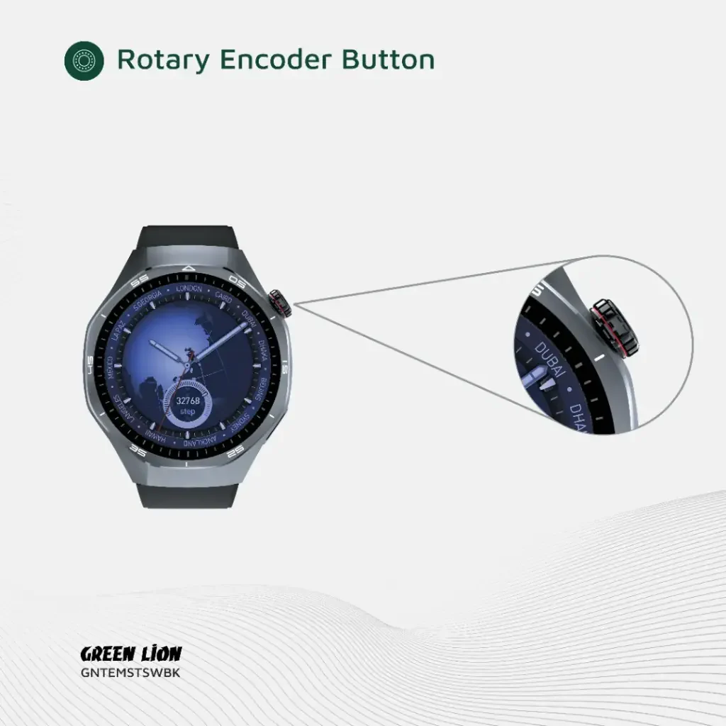 Green Lion Tech Master Smart Watch Black - Image 3