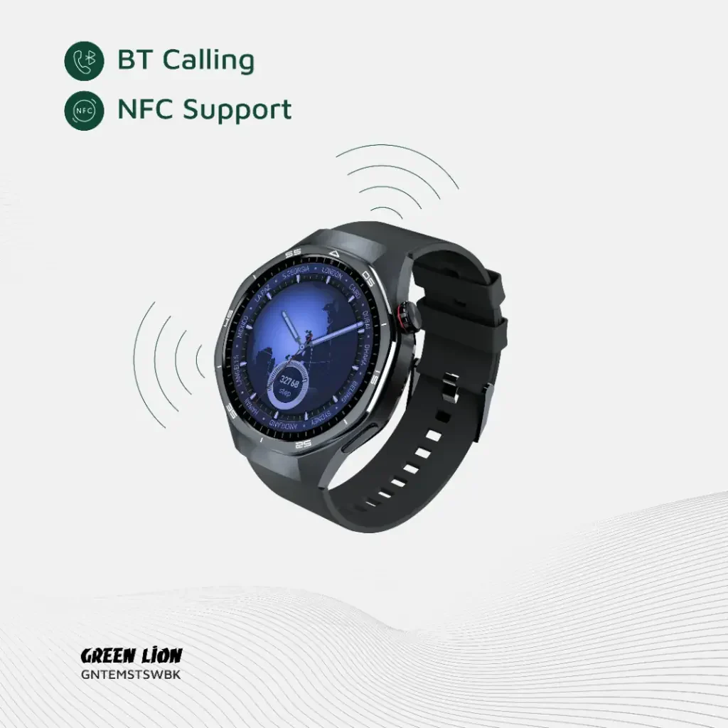 Green Lion Tech Master Smart Watch Black - Image 6