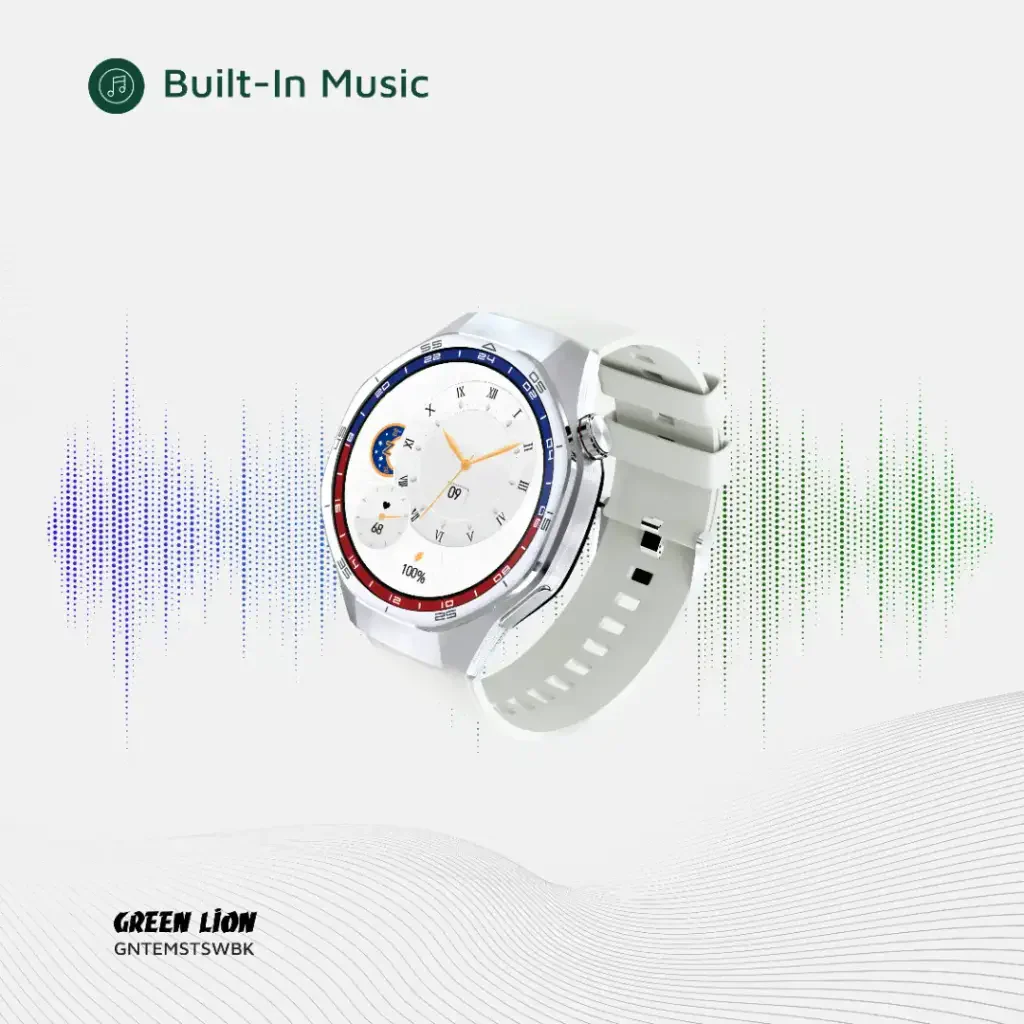 Green Lion Tech Master Smart Watch Silver - Image 2