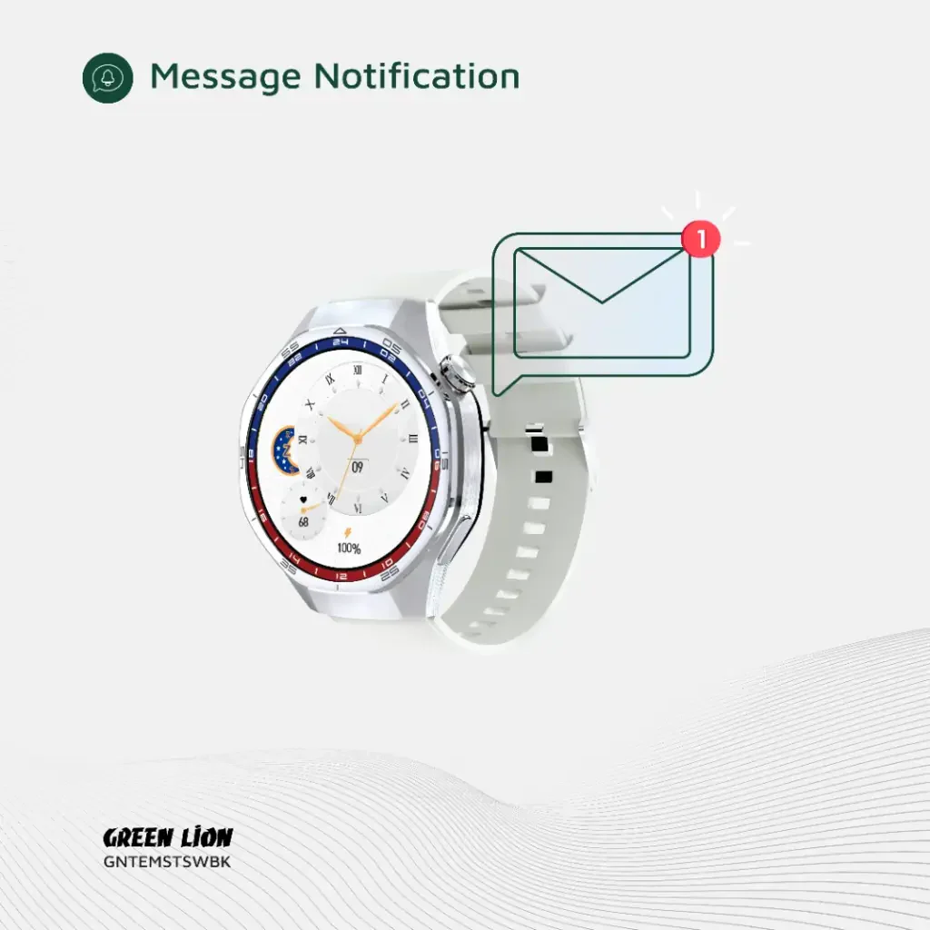 Green Lion Tech Master Smart Watch Silver - Image 3