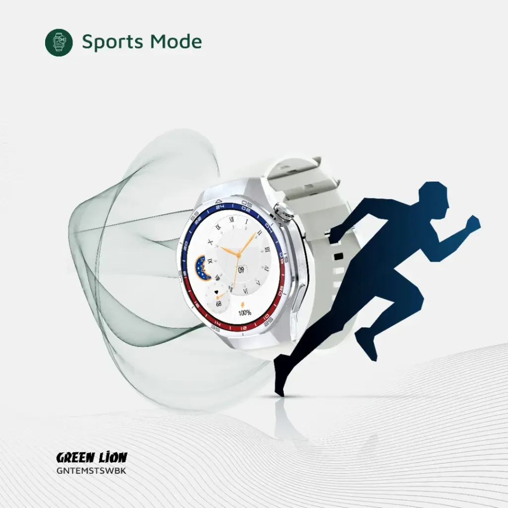 Green Lion Tech Master Smart Watch Silver - Image 4