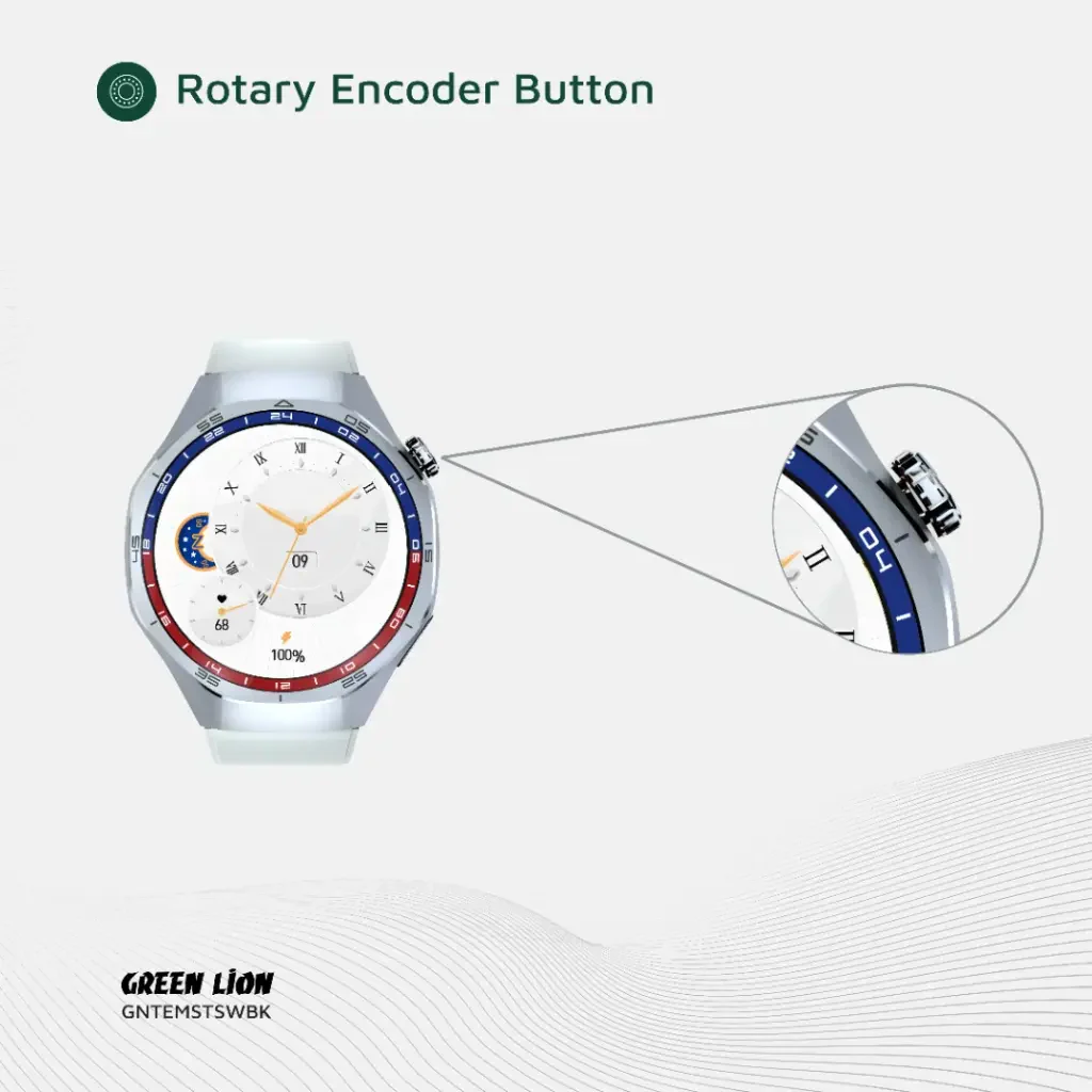 Green Lion Tech Master Smart Watch Silver - Image 5
