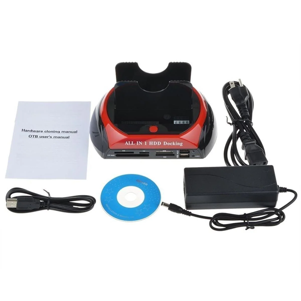 HAING HI-0575-U2H Multi-Functional USB 2.0 2.5\3.5 HDD Docking 480 BPS - Image 2