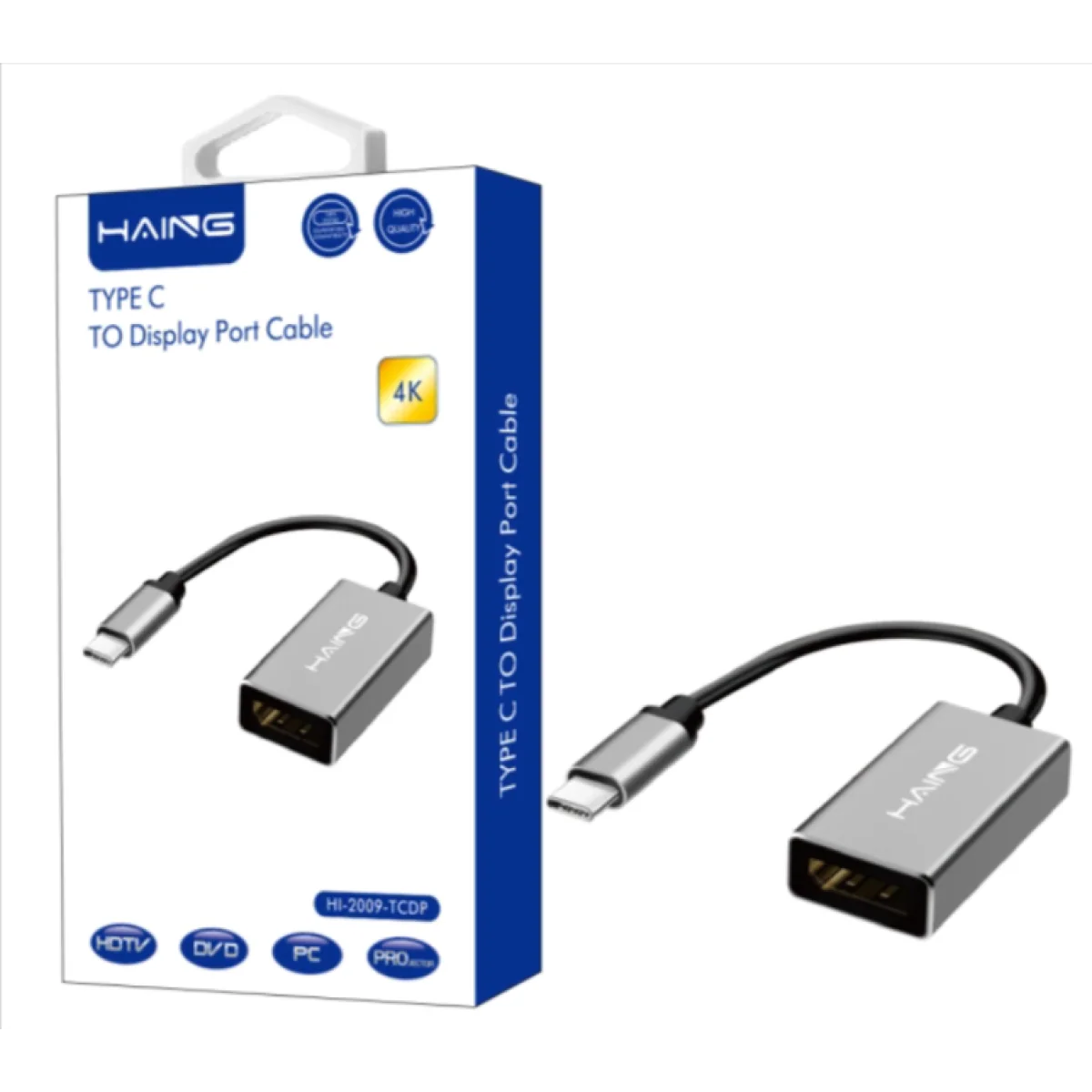HAING HI-2009-TCDP Type-C to Display Port Cable Adapter 4K