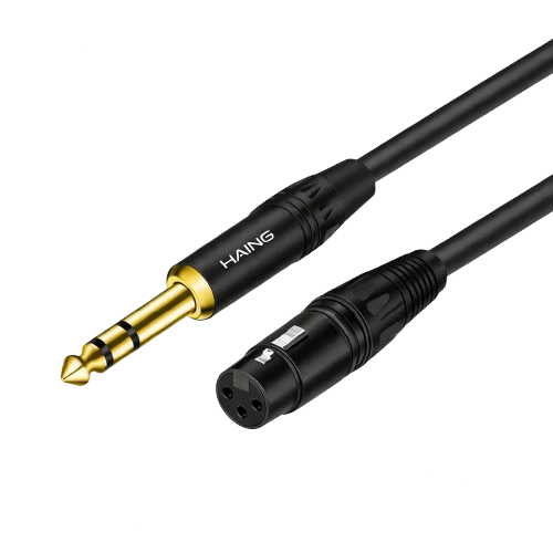 HAING HI-2044-XLR XLR 3 Pin Female To 6.35mm Cable 2M
