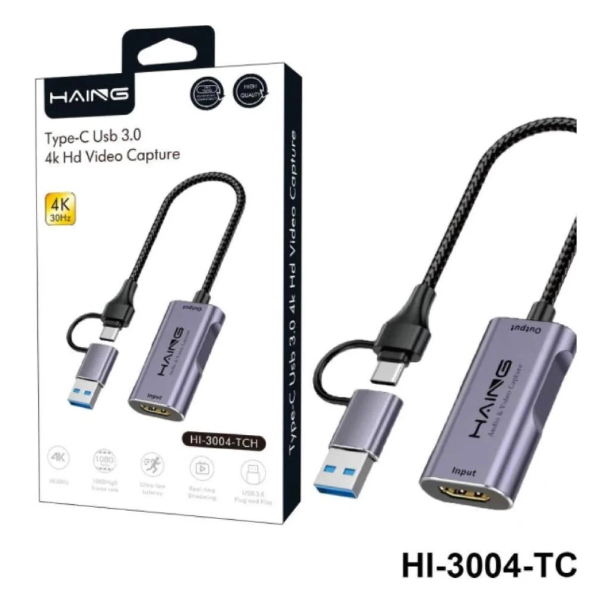 HAING HI-3004-TCH Type-C USB 4K HD Video Capture - Image 2