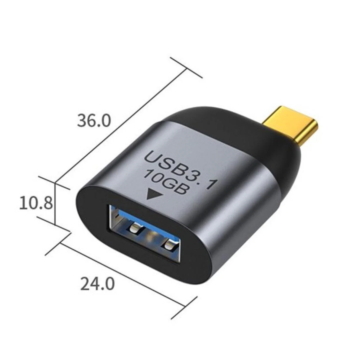 HAING HI-C300-TPU Type-C to USB AF Adapter - Image 2