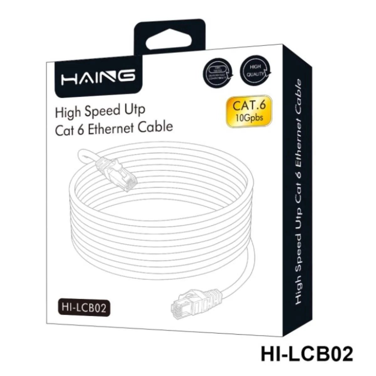 HAING HI-LCB02-5M Cat6 26 AWG 10/100/1000 1 Gbps Ethernet Cable 5M