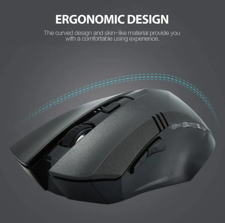 HAING HI-T001 2.4G Wireless Mouse with Type-C Connector - Image 2
