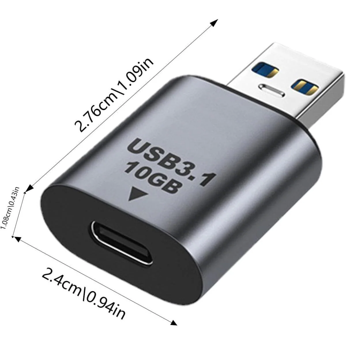 HAING HI-U100-UTC USB AM to Type-C Adapter - Image 2