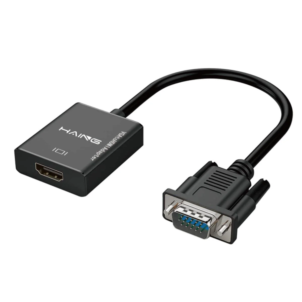 HAING High Quality VGA to HDMI with Audio Adapter