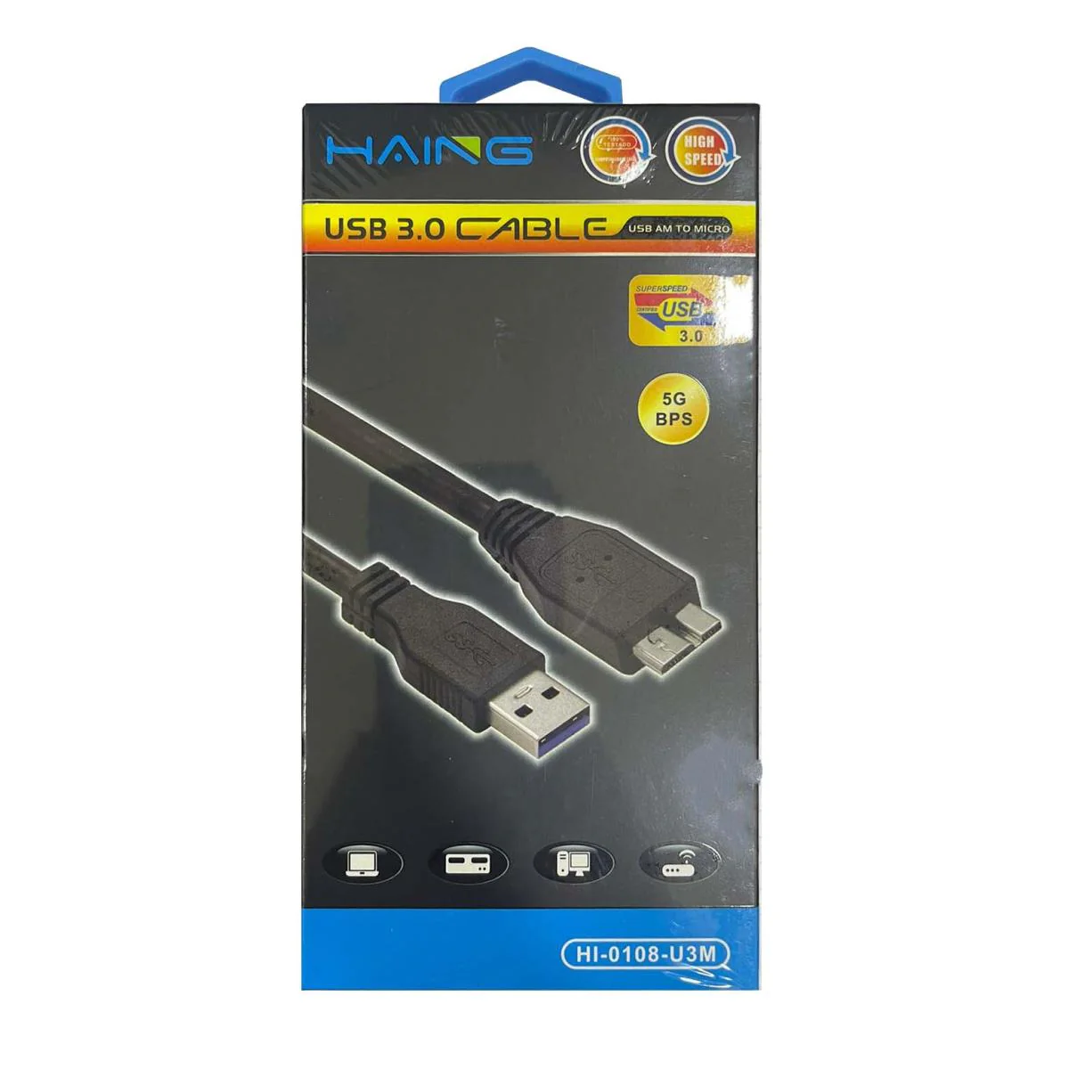 HAING USB 3.0 AM TO MICRO Cable HI-0108-U3M - Image 2