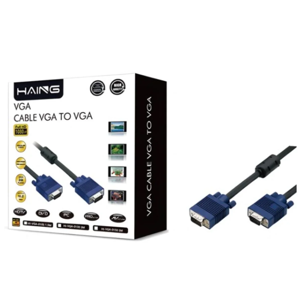 HAING VGA CABLE TO VGA 10M - Image 2