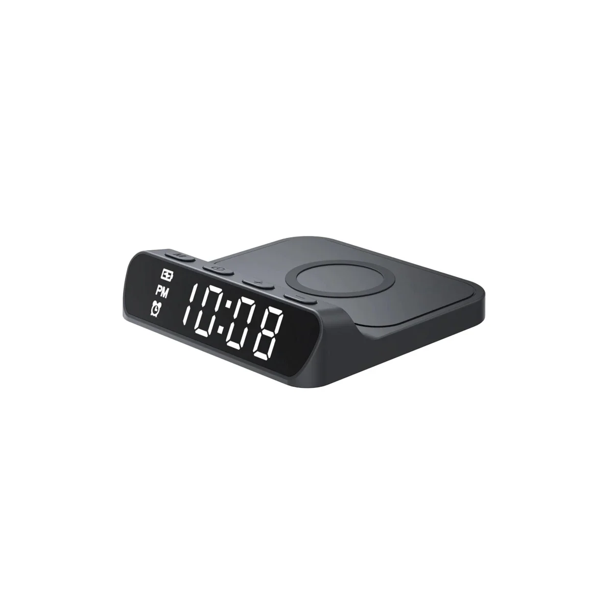 HAVIT 3 in 1 Wireless 15W Qi Charger with Alarm - Black - Image 3