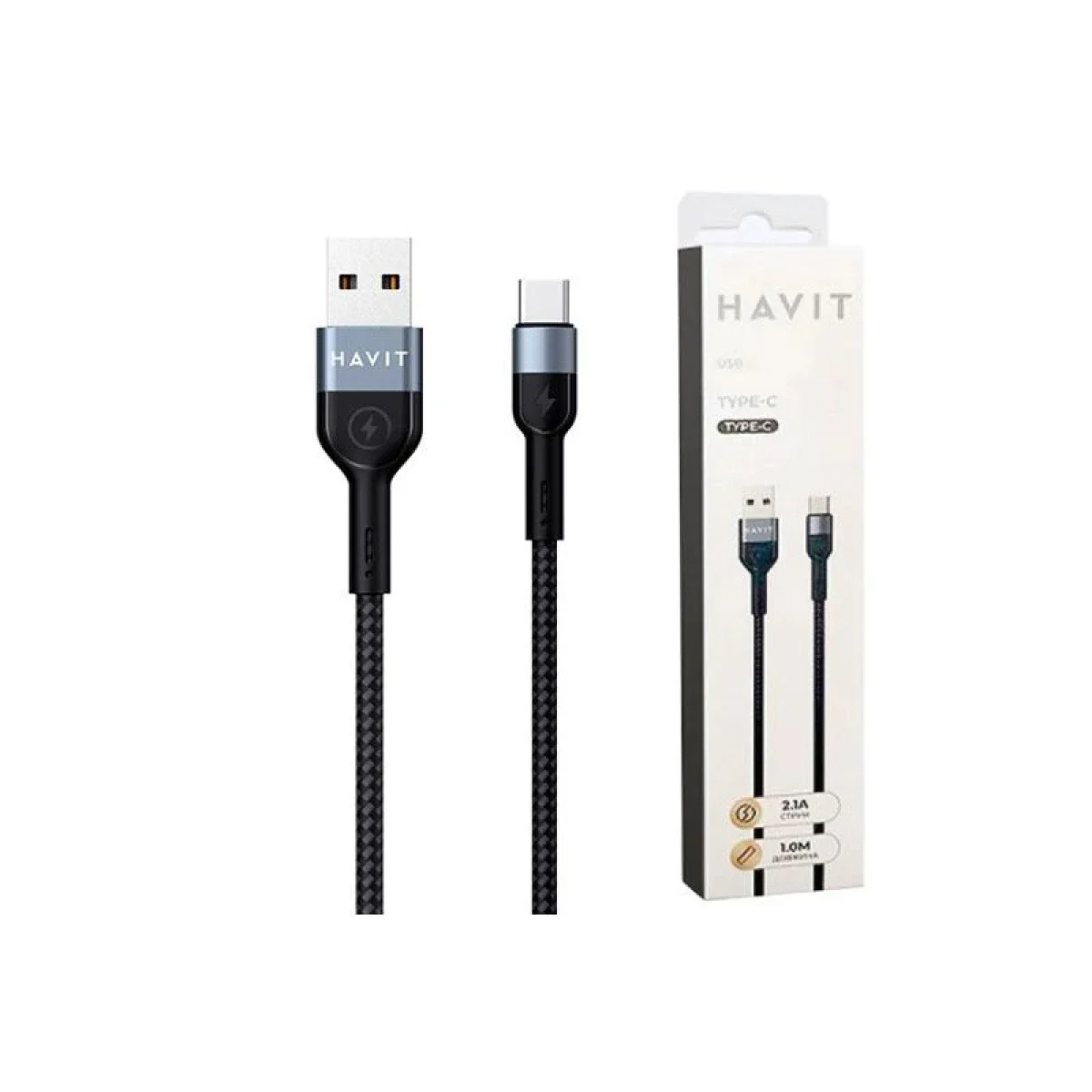 HAVIT CB623C USB to Type-C 2.1A Smartphone Data Cable