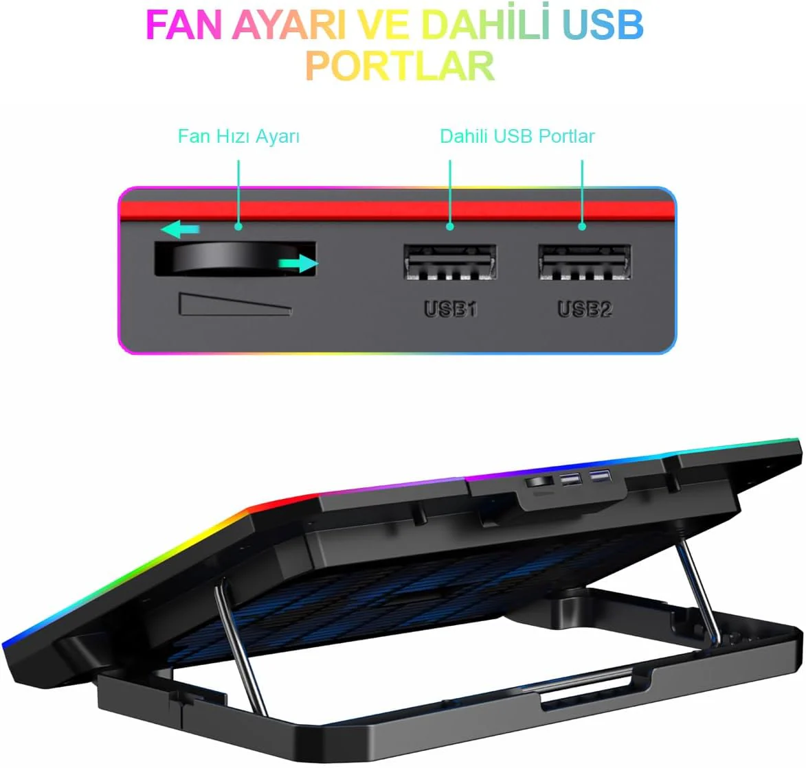 HAVIT F2069/BLK PC LAPTOP COOLING PAD - Image 2