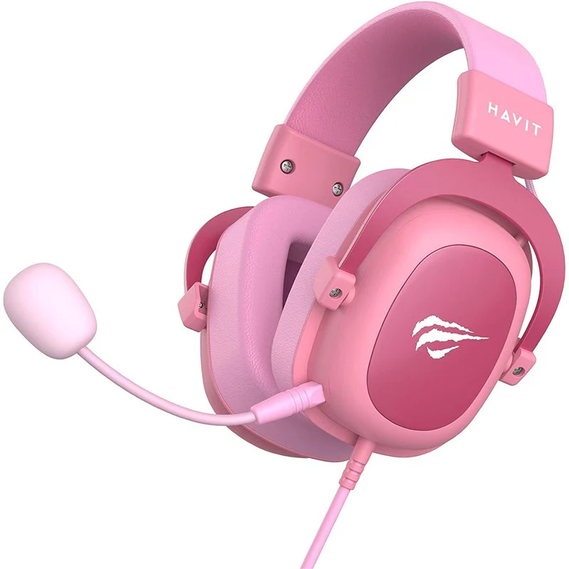 HAVIT GAMENOTE H2002D GAMING HEADPHONE -WHITE AND ROSE - Image 2
