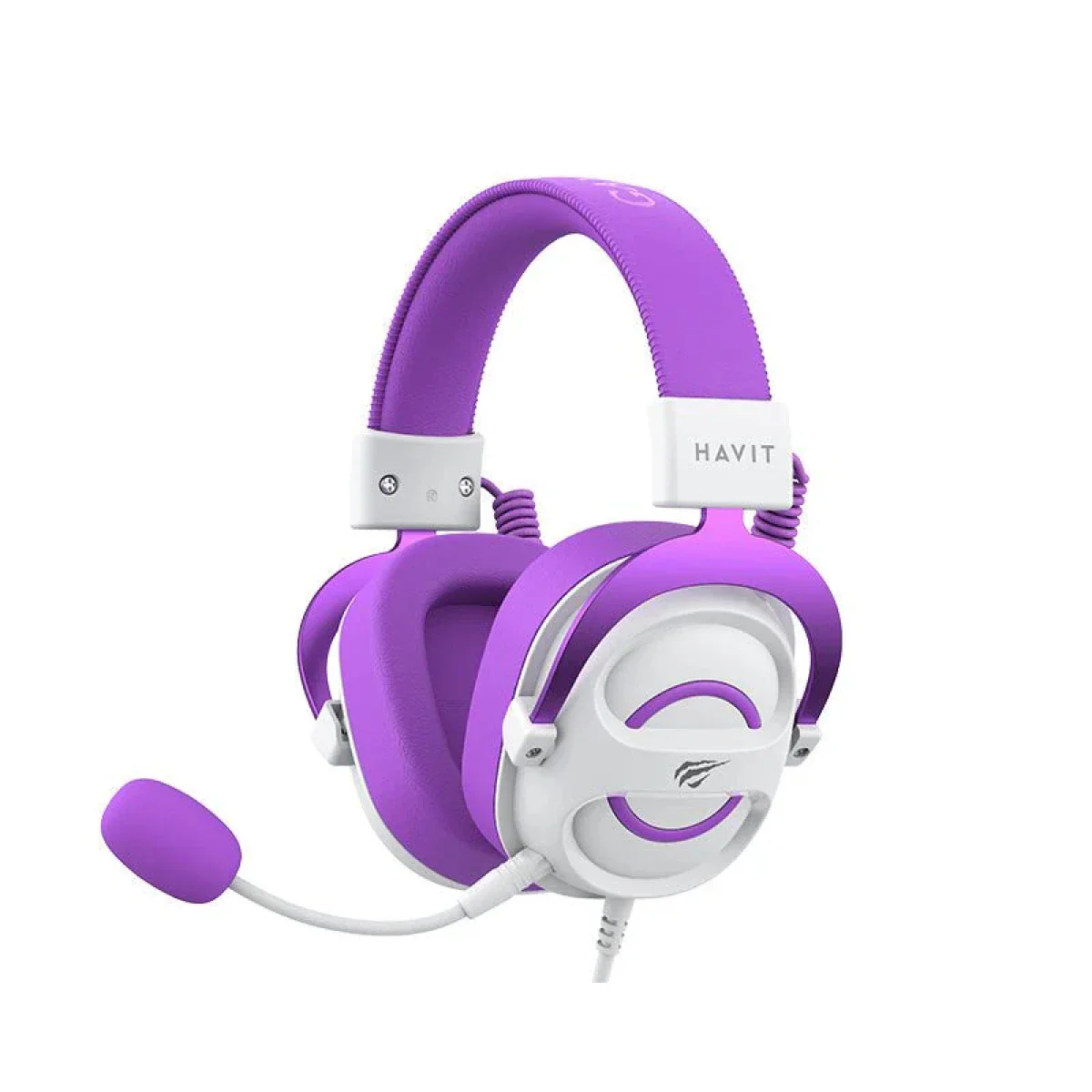 HAVIT H2002E Gaming Headset with 3.5mm Jack - White/Purple