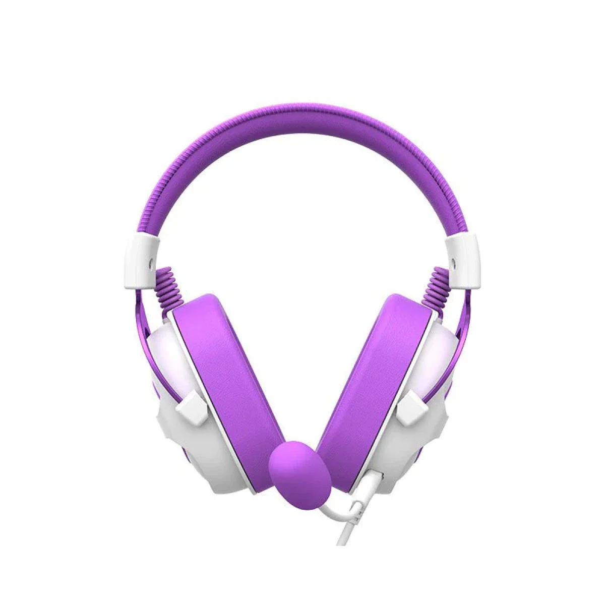 HAVIT H2002E Gaming Headset with 3.5mm Jack - White/Purple - Image 3