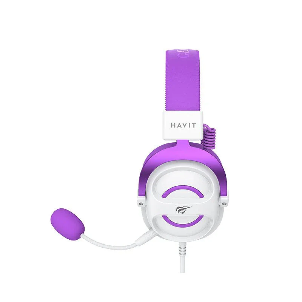HAVIT H2002E Gaming Headset with 3.5mm Jack - White/Purple - Image 4