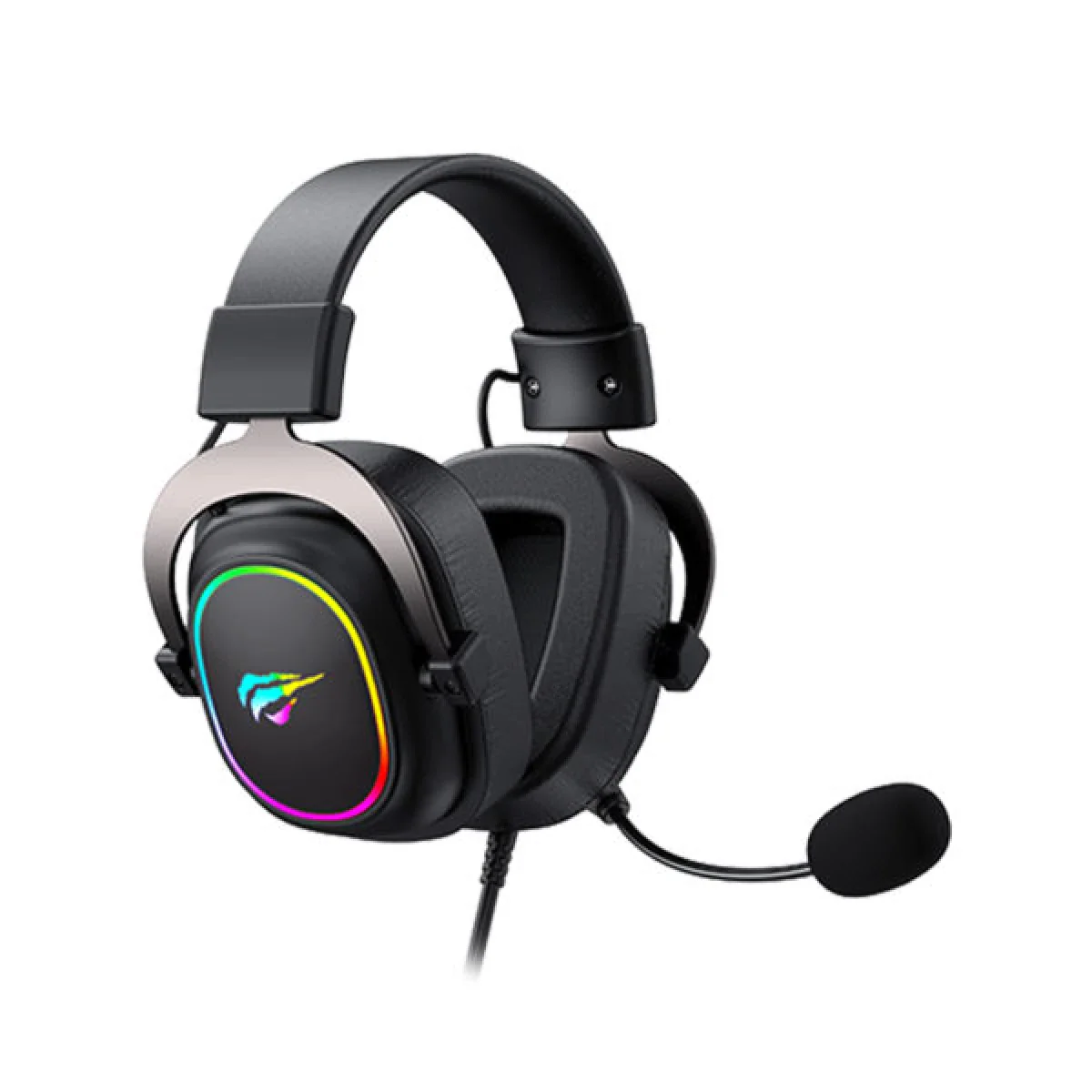 HAVIT H2002P USB 7.1 Surround Gaming Headset - Black - Image 2