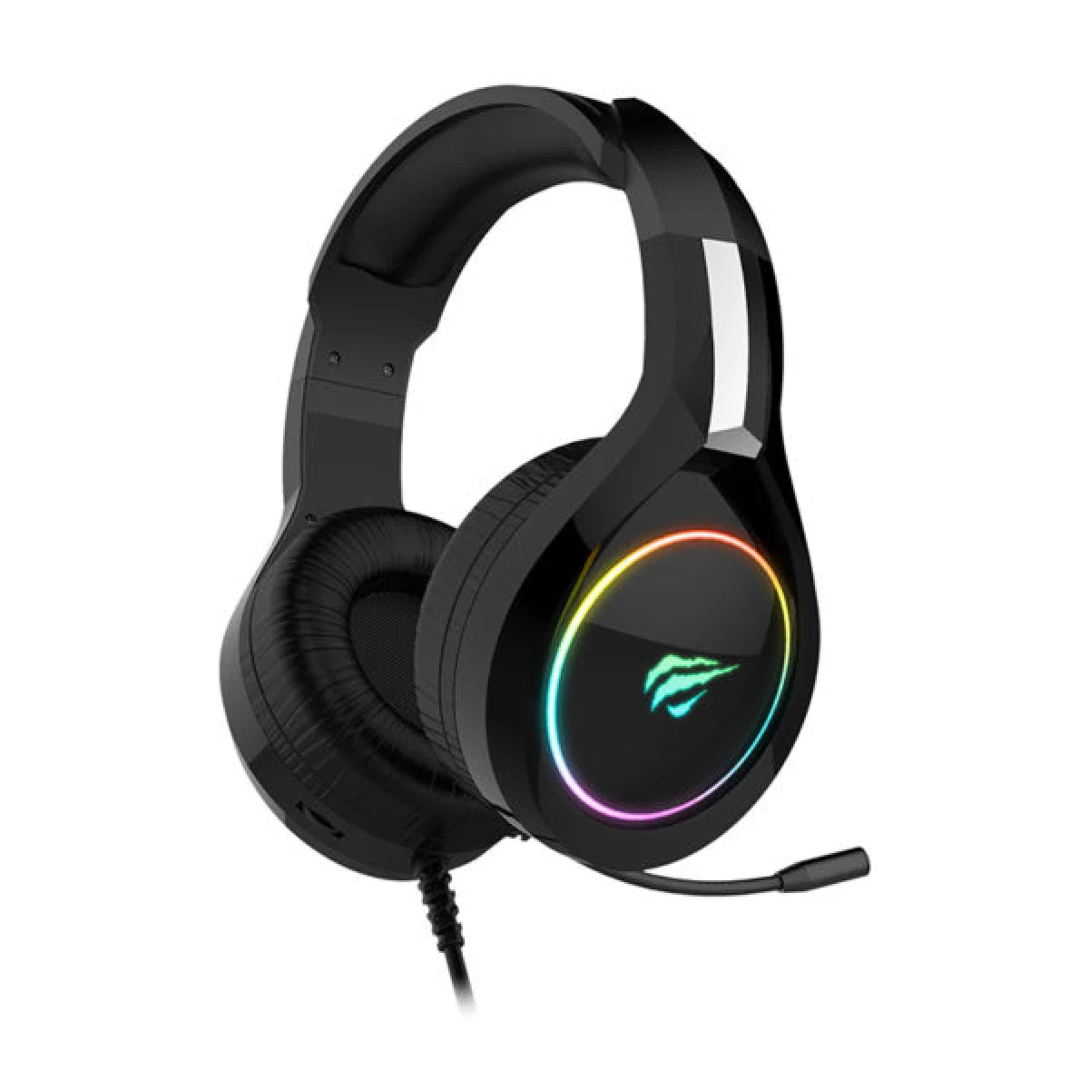 HAVIT H2232D RGB Gaming Headset with 3.5mm Jack - Black - Image 3