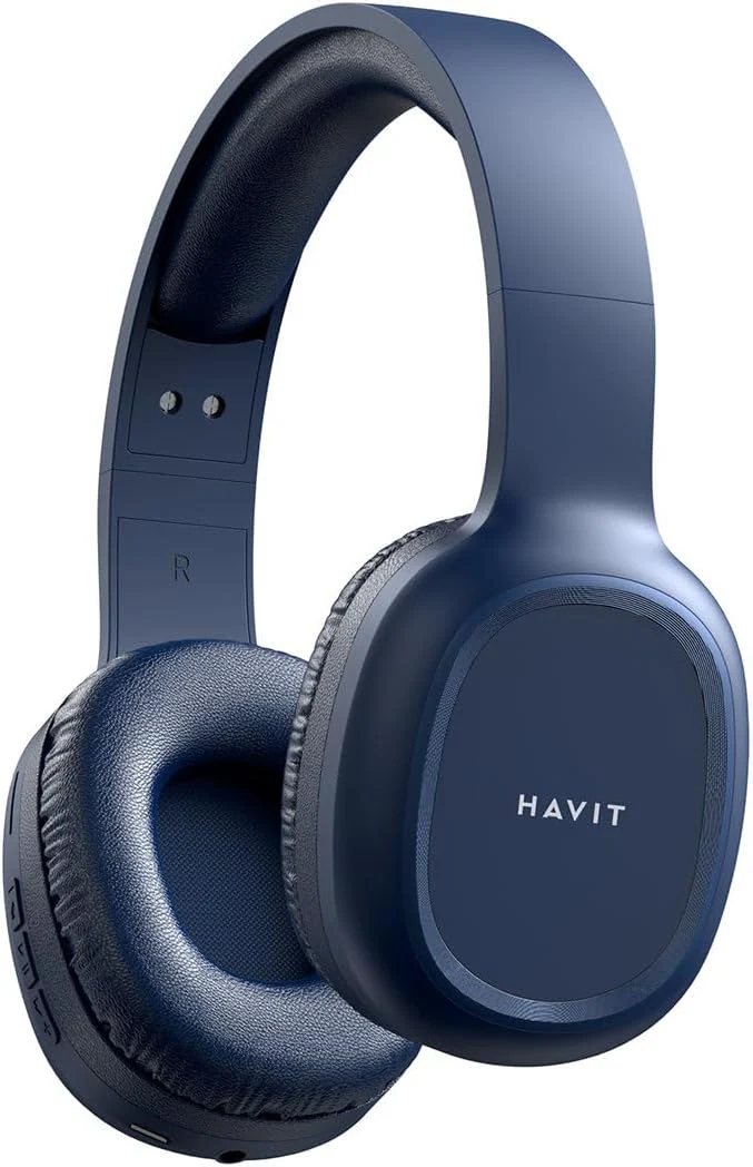 HAVIT H2590BT PRO Bluetooth Foldable Headset - Blue - Image 2