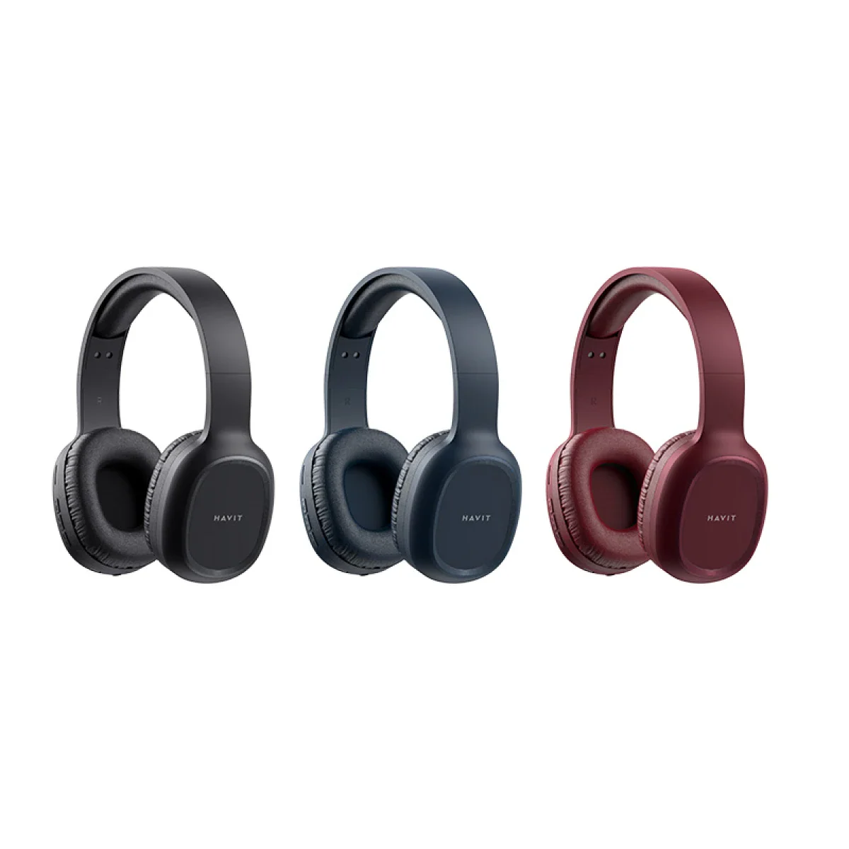 HAVIT H2590BT PRO Bluetooth Foldable Headset - Red - Image 7
