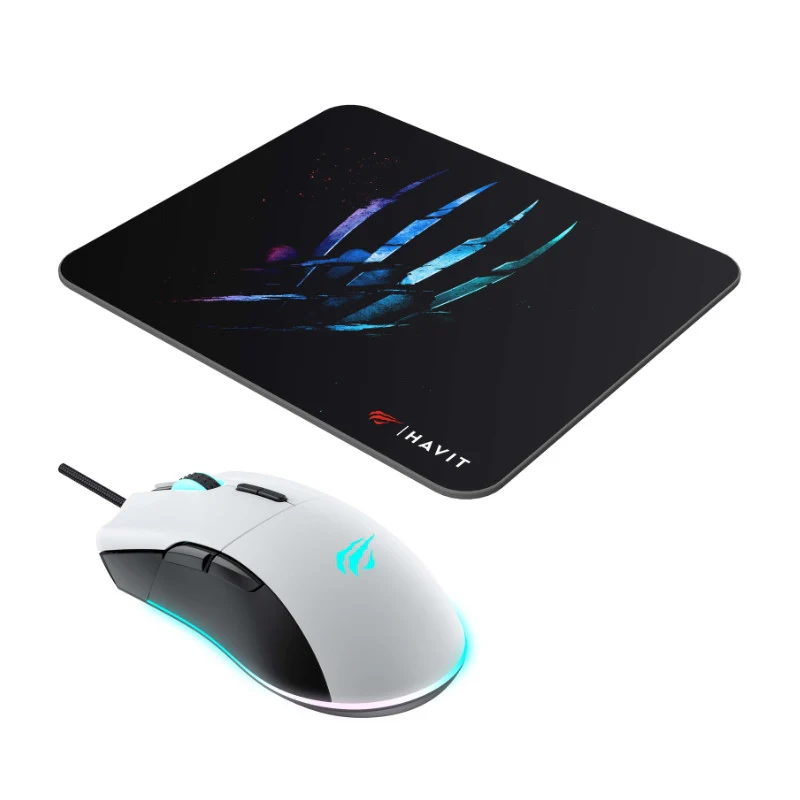 HAVIT MS1037CM /W/B GAMING MOUSE AND MOUSE PAD COMBO - Image 3